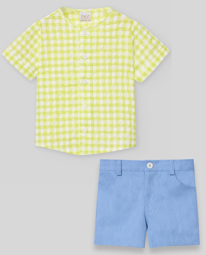 Conjunto niño camisa+pantalón Peonza Paz Rodriguez primavera verano 25