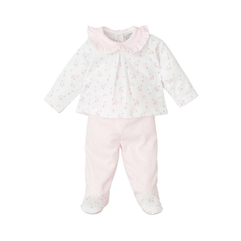 CONJUNTO POLAINA BEBE ROBLE Rosa Babidu otoño invierno